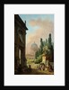 View of Rome with the Horse Tamer of the Monte Cavallo, 1786 by Hubert Robert