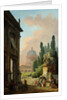 View of Rome with the Horse Tamer of the Monte Cavallo, 1786 by Hubert Robert