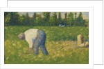 Paysan travaillant, 1883 by George Pierre Seurat