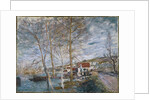 Flood at Moret (Inondation à Moret), 1879 by Alfred Sisley