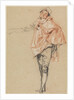 Study of a Standing Dancer with an Outstretched Arm, 1710 by Jean Antoine Watteau