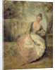 L?Amante inquiète, 1716-1720 by Jean Antoine Watteau