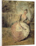 L?Amante inquiète, 1716-1720 by Jean Antoine Watteau