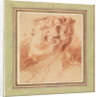 Study of Womans Head, c. 1725 by Jean Antoine Watteau