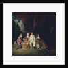 Pierrot Content, ca 1712 by Jean Antoine Watteau
