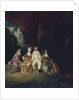 Pierrot Content, ca 1712 by Jean Antoine Watteau