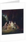 Pierrot Content, ca 1712 by Jean Antoine Watteau