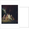 Pierrot Content, ca 1712 by Jean Antoine Watteau