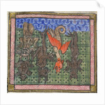 Apocalypse, Detail: Demons falling from heaven, ca 1370-1375 by Anonymous