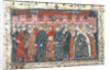 The coronation of Philippe II Auguste in the presence of Henry II of England by Anonymous