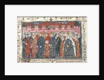 The coronation of Philippe II Auguste in the presence of Henry II of England by Anonymous