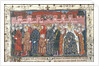 The coronation of Philippe II Auguste in the presence of Henry II of England by Anonymous