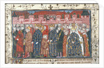 The coronation of Philippe II Auguste in the presence of Henry II of England by Anonymous