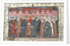 The coronation of Philippe II Auguste in the presence of Henry II of England by Anonymous