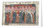 The coronation of Philippe II Auguste in the presence of Henry II of England by Anonymous