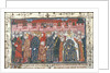 The coronation of Philippe II Auguste in the presence of Henry II of England by Anonymous