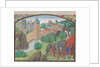 Soldiers playing dice before the city of Caesarea. Miniature from the Historia by William of Tyre, 1460s by Anonymous