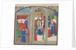 Death of Baldwin IV. Coronation of Guy of Lusignan. Miniature from the Historia by William of Tyre, 1460s by Anonymous