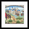 The capture of Constantinople by land and sea in 1204. Miniature from the Historia by William of Tyre by Anonymous