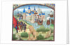 The capture of Constantinople by land and sea in 1204. Miniature from the Historia by William of Tyre by Anonymous