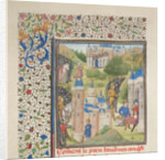 Baldwin of Boulogne entering Edessa in February 1098. Miniature from the Historia by William of Tyre, 1460s by Anonymous