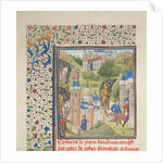 Baldwin of Boulogne entering Edessa in February 1098. Miniature from the Historia by William of Tyre, 1460s by Anonymous