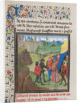 The Embassy of Peter the Hermit and Herluin to Kerbogha. Miniature from the Historia by William of Tyre, 1460s by Anonymous
