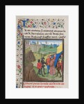 The Embassy of Peter the Hermit and Herluin to Kerbogha. Miniature from the Historia by William of Tyre, 1460s by Anonymous