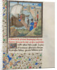 Bohemond I of Antioch traveled back to Apulia. Miniature from the Historia by William of Tyre, 1460s by Anonymous