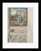 Bohemond I of Antioch traveled back to Apulia. Miniature from the Historia by William of Tyre, 1460s by Anonymous