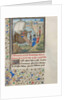 Bohemond I of Antioch traveled back to Apulia. Miniature from the Historia by William of Tyre, 1460s by Anonymous
