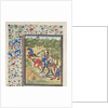 Fight in a wood between Christians and Saracens. Miniature from the Historia by William of Tyre, 1460s by Anonymous
