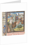 Start to the Fourth Crusade. Miniature from the Historia by William of Tyre, 1460s by Anonymous