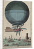 Jean Pierre Blanchard and John Jefferies arriving in Calais after crossing the English Channel in a hot air balloon, 1785 by Anonymous
