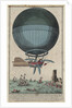 Jean Pierre Blanchard and John Jefferies arriving in Calais after crossing the English Channel in a hot air balloon, 1785 by Anonymous