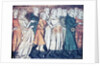 The expulsion of Jews from France in 1182 (A miniature from Grandes Chroniques de France), 1320s by Anonymous