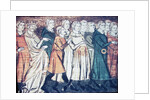 The expulsion of Jews from France in 1182 (A miniature from Grandes Chroniques de France), 1320s by Anonymous