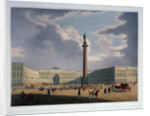 The Alexander Column. View from the Main Army Headquarters, 1840s by Louis Jules Arnout