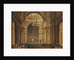 Church service in the Saint Isaacs Cathedral in Saint Petersburg, 1850s by Charles-Claude Bachelier