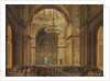 Church service in the Saint Isaacs Cathedral in Saint Petersburg, 1850s by Charles-Claude Bachelier