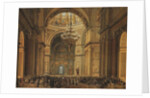 Church service in the Saint Isaacs Cathedral in Saint Petersburg, 1850s by Charles-Claude Bachelier