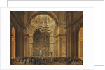 Church service in the Saint Isaacs Cathedral in Saint Petersburg, 1850s by Charles-Claude Bachelier