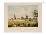 View of the Novodevichy Convent in Moscow, 1840s by Charles-Claude Bachelier