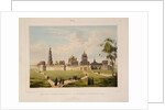 View of the Novodevichy Convent in Moscow, 1840s by Charles-Claude Bachelier