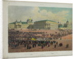Nicholas Palace in the Moscow Kremlin (from a panoramic view of Moscow in 10 parts), ca 1848 by Philippe Benoist