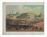 Nicholas Palace in the Moscow Kremlin (from a panoramic view of Moscow in 10 parts), ca 1848 by Philippe Benoist