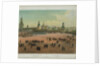 The Basil Cathedral at the Red Square in Moscow (from a panoramic view of Moscow in 10 parts), ca 1848 by Philippe Benoist