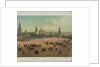 The Basil Cathedral at the Red Square in Moscow (from a panoramic view of Moscow in 10 parts), ca 1848 by Philippe Benoist