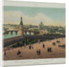 View of the Cathedral of Christ the Saviour and the Moscow Kremlin (from a panoramic view of Moscow in 10 parts), ca 1848 by Philippe Benoist