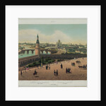 View of the Cathedral of Christ the Saviour and the Moscow Kremlin (from a panoramic view of Moscow in 10 parts), ca 1848 by Philippe Benoist